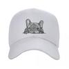 New Solid Color Men's and Women's Baseball Caps Printed Bulldog Outdoor Fashion Trend Cap