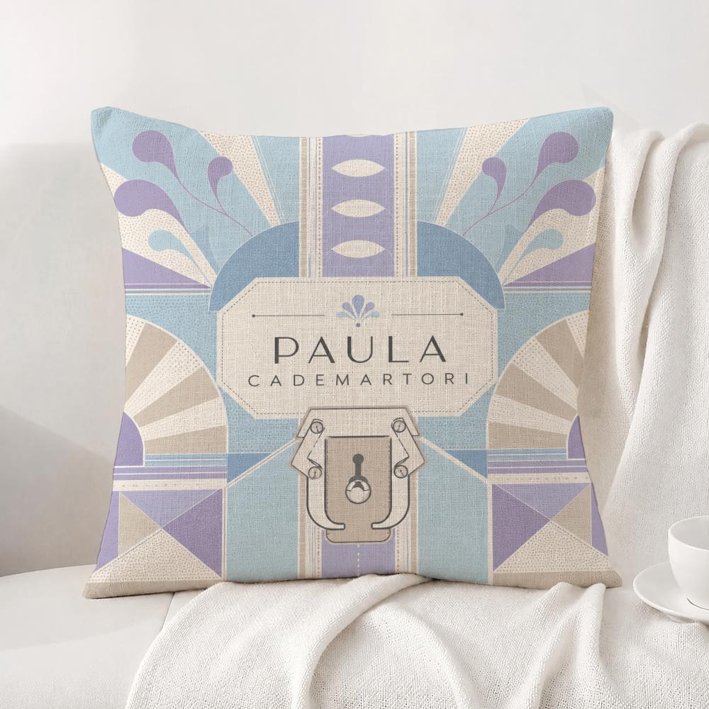 Brand Paula Cademartori Cushion Cover Natural Linen Pillowcase Set AllinOne Decor Cushion Cover for Sofa Bedroom Chair