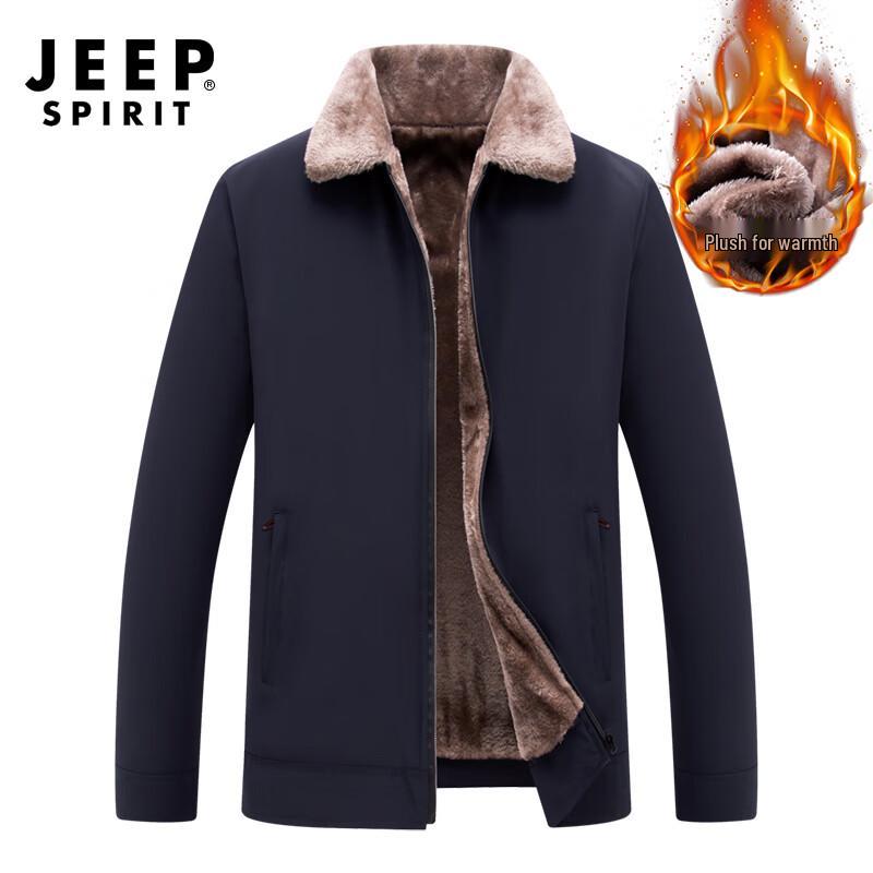

JEEP SPIRIT Men s Winter Plus Velvet Padded Jacket L