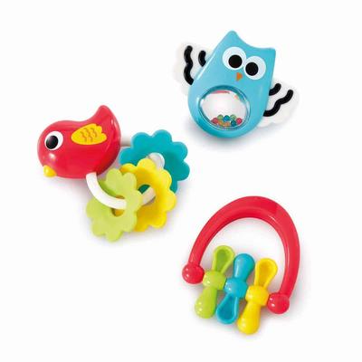 Early Learning Centre My First Rattle, 3-Piece Set for Baby Toys from 3 Months Old, Baby Toy, Baby Gift, 200381, Authentic