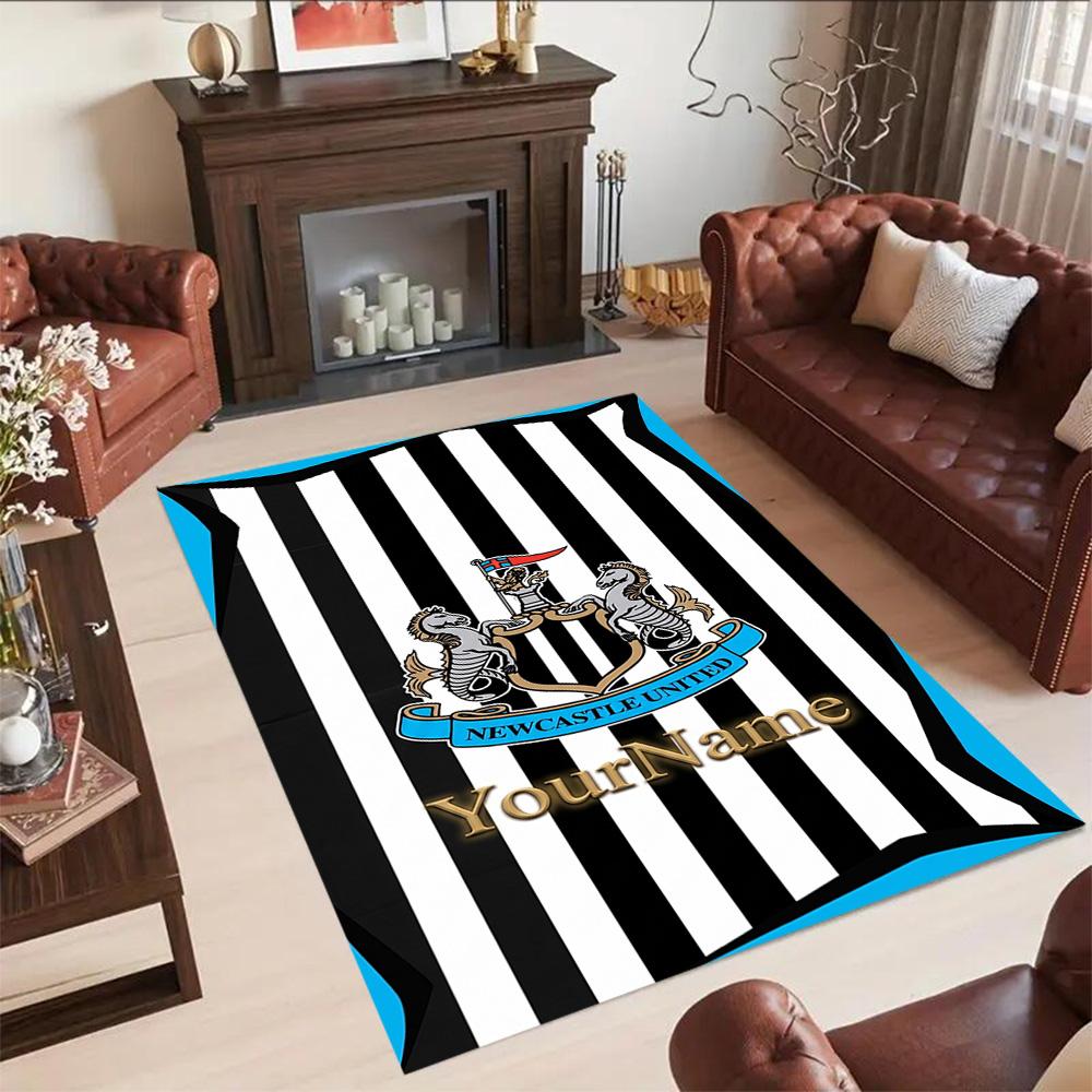 Newcastle 3 Customized Name Floor Rug Office Rug Suitable for Living Rooms Entryway Dormitory Study Room Antislip Carpet Decorate Offices
