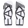 Emporio Armani EA7 Round Toe Flat Color Block Beach Sandals Flip Flops 2.4cm Unisex Sandals White 7X000659AF22188MZ021