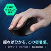 Sanwa Supply Silent Wireless Ergonomic Mouse Black MA-ERGW22