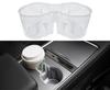 SOULWIT Center Console Cup Holder Insert for Tesla Model 3 Model Y Insert Slot Slip Limit for Tesla Model Y Accessories Durable Waterproof TPU Case