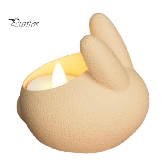 

Подсвечник в виде кролика, ручной работы, подсвечник в виде кролика из смолы, настольный подсвечник в виде кролика для гостиной, спальни, декор