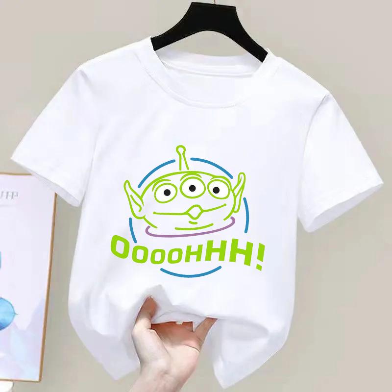 Disney Pixar Toy Story Alien Pattern T-Shirt for Daily Casual and Themed Activities 100