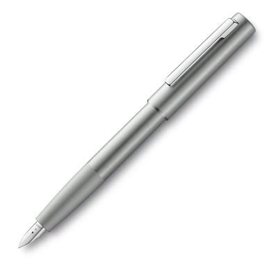 LAMY Aion Füllfederhalter EF Extra Fein Oliv Offiziell Importierter Stift, Feder, Silber, L77OS-EF, Doppeltverwendung,