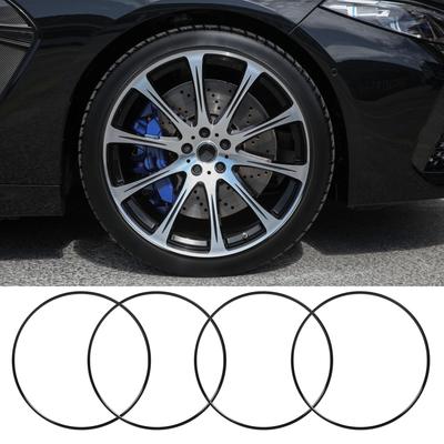 4Pcs Wheel Protector Strip Scratch Resistant Stylish Look Adhesive Installation Wheel Hub Guard Strip for 19in Car Wheel Hub