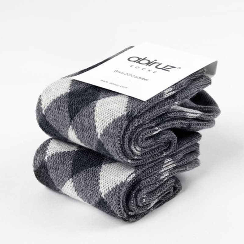 Abiruz Women's Argyle Check Pattern Socks HM-67-WBT