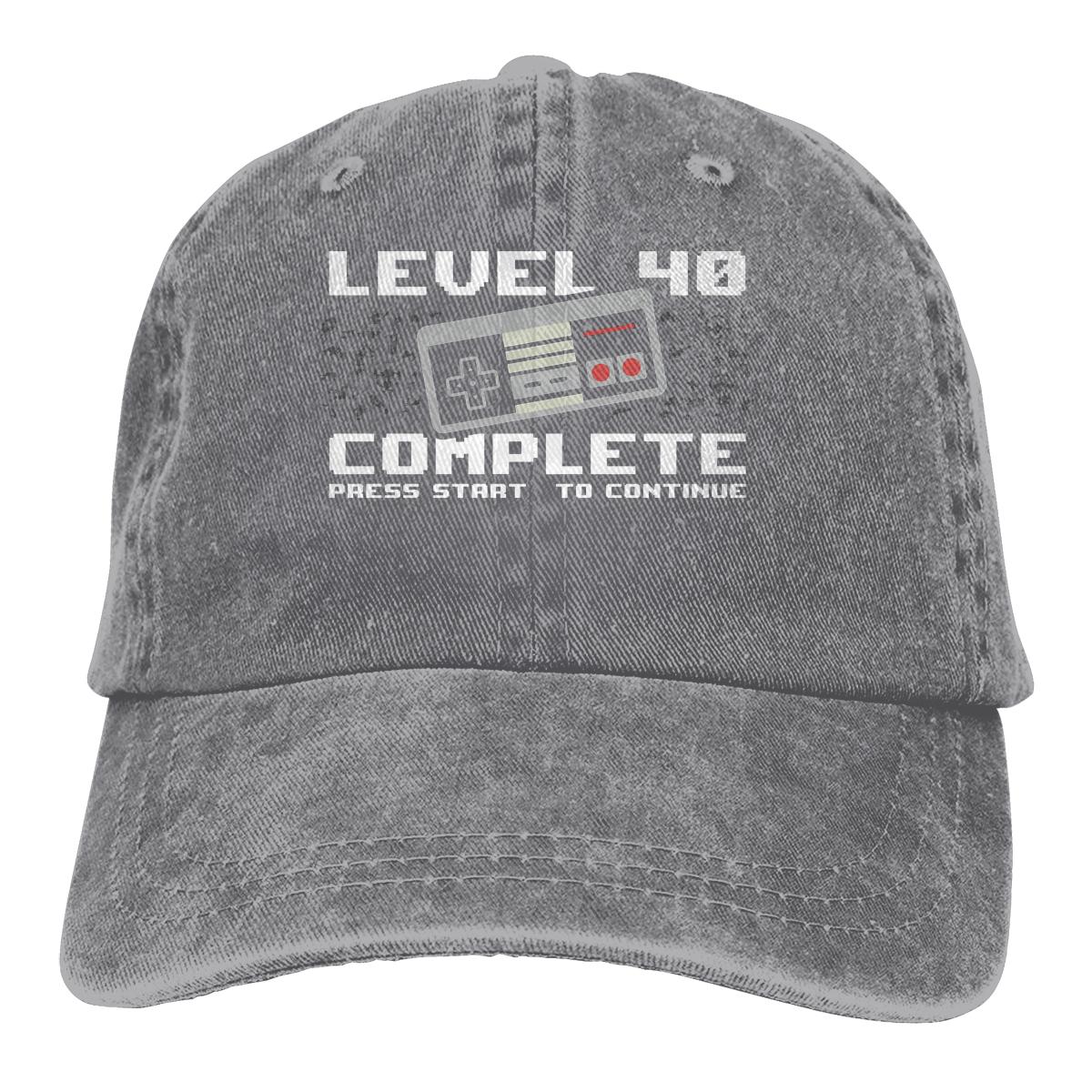 

Level Complete Gamer th Birthday Gift The Baseball Cap Peaked capt Sport Unisex Custom Years Old Born in Hats One Size