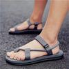 Fashion Design Men's Sandals Trendy Flip Flops Dual Use Flat Slippers Summer Beach Walking Wading Shoes for Men Sandalias Hombre