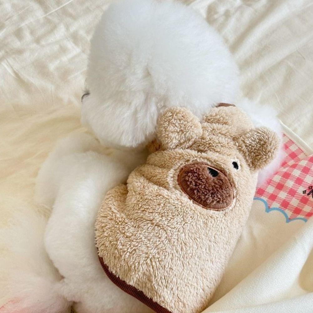 Teddy Schnauzer Clothes Teddy Bear Sweater Vest Soft Plush Warmth Pets Clothes  Winter Gift
