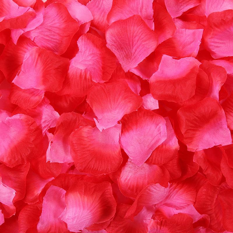 Non-Woven Fabric Artificial Rose Petals for Weddings—1 Jin Pack for Decorating Weddings and Rooms