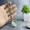 Solid Brass Magnifying Glass Key Chain, Ring, Pendent, Collectible Gift Item, Working Designer