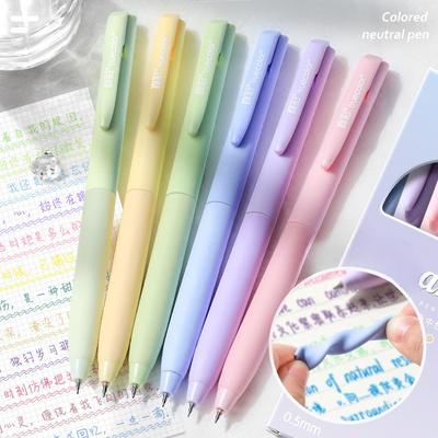 Color Gel Pen 0.5mm ST Gift  Tip Ballpoint Pen Writing Tool Color Ink Signing Pen Students Gift Stationery School Supplies Kawai