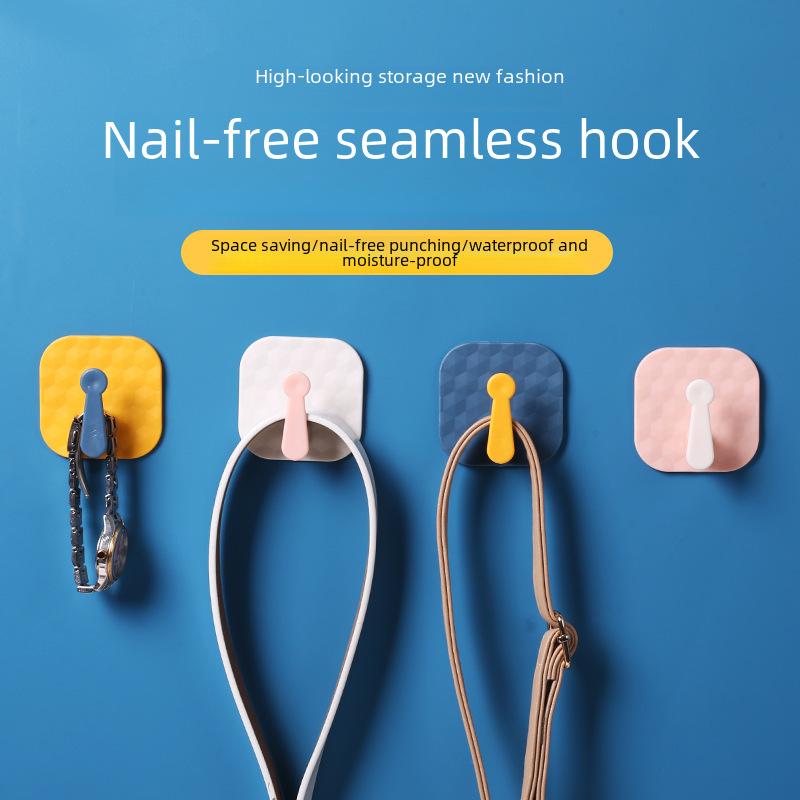 1 buc cârlig de culoare contrastantă, cârlig de perete pentru bucătărie, cârlig multifuncțional pentru baie, cârlig rotativ fără urme, cârlig de depozitare pentru bucătărie
