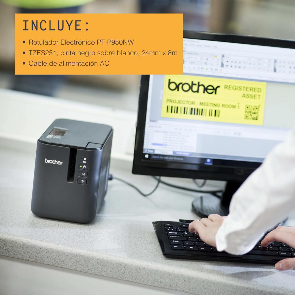 Brother Industries Monochrome PC Label Printer P-touch PT-P950NW