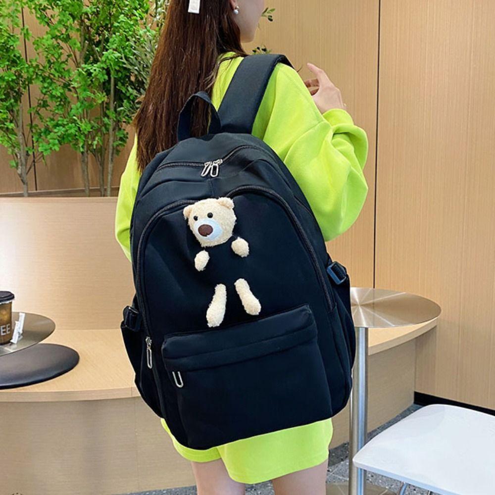 Oxford Large Capacity Backpack Schoolbag Casual Knapsack Simple Korean Style School Bag  Kids