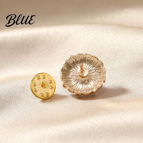 Decorative Lapel Pin Women Brooch Imitation Pearls Enamel Glaze Flower
