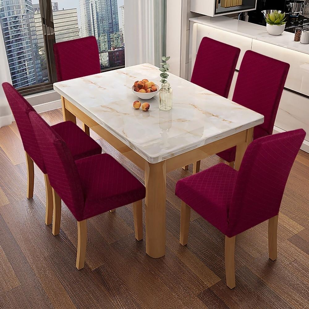 New Waterproof Chair Cover Elastic Stretch Chair Slipcover Jacquard Chair Seat Protector Case Hotel Banquet