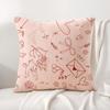 Hot Loving Heart Cushion Cover Natural Linen Organic Fabric DoubleSided Printing Sofa Home Decor Breathable Bed Pillow