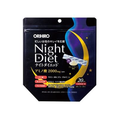 Orihiro Night Diet suplemento nocturno para mantener la delgadez, 20 barritas