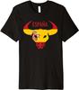 Maglietta Unica Toro Bandiera Spagnola Testa di Toro Citazione Spagna Estate Cotone Girocollo Manica Corta Unisex Nuova S3XL