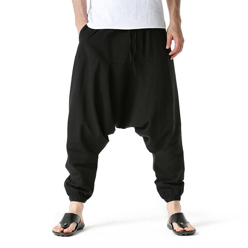 Men Harem Pants Sweatwear Baggy Casual Yoga Loose Sport Jogging Pants Cross Pants Men Japanese Streetwear