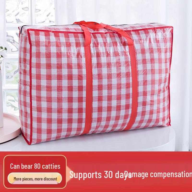 Waterproof Large Capacity Woven Handbag for Moving, Packing, and Dorm Use