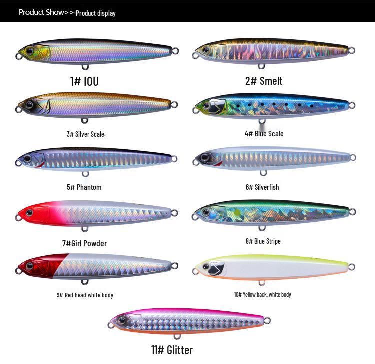 EWE Summer Ghost Feeder 2nd Gen Sinking Pencil Lure for Zander, Sea Bass, Barracuda