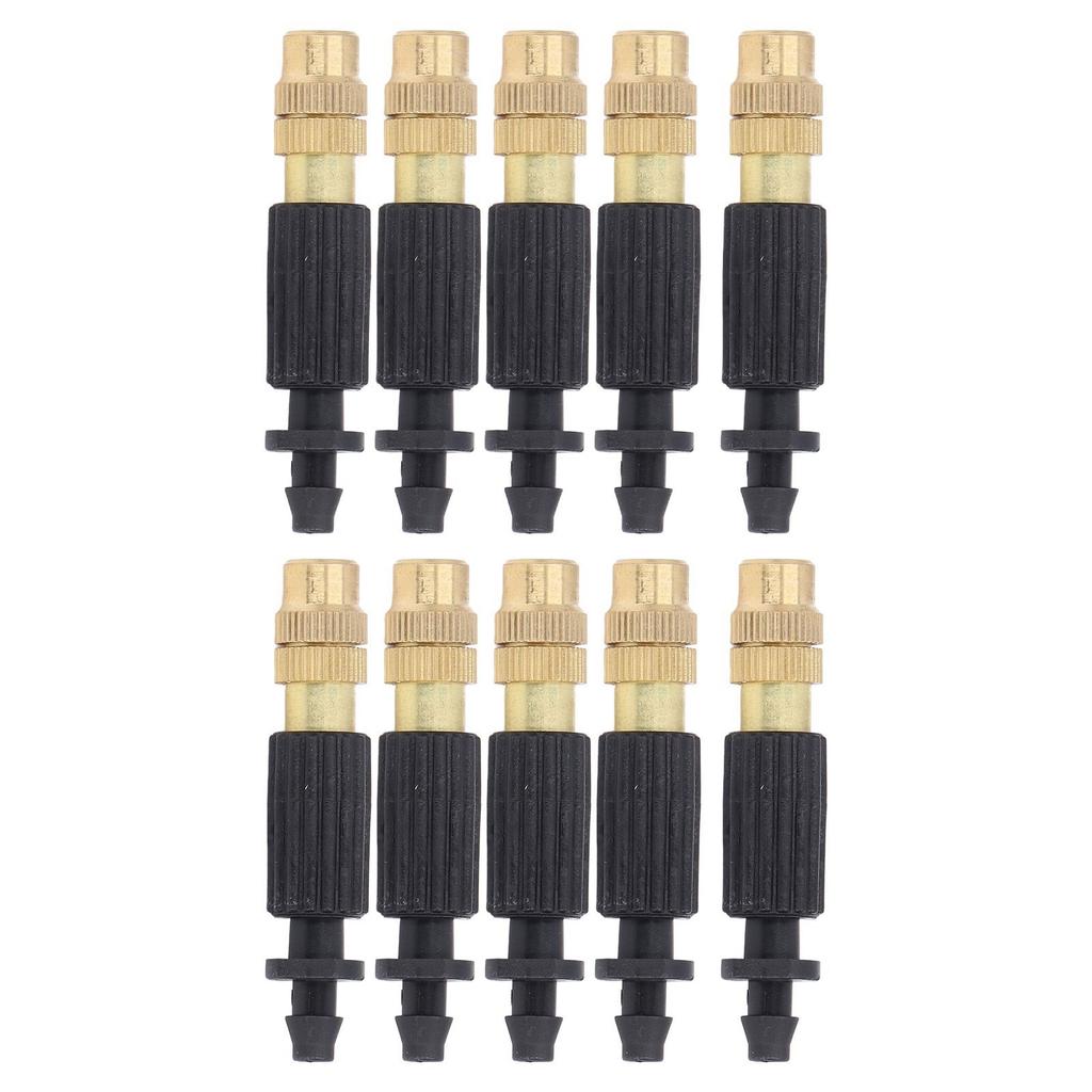 10pcs Atomizing Nozzle Brass Plastic Micro Misting Spray Head for Garden Irrigation