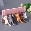 Mini Cat Sucker Design Phone Cartoon Statue Craft Home Car Decorative Smartphone Holder