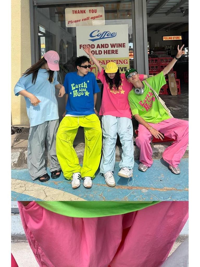 Żywe Wodoodporne Szybkoschnące Casualowe Spodnie Nylonowe - Modne Wiatroodporne Spodnie Spadochronowe