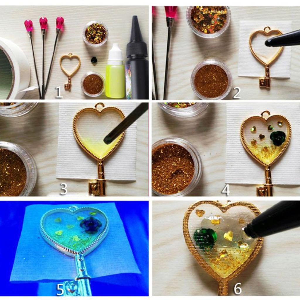 100ml Epoxy Resin Clear Hard UV Jewelry Resin Glue Sunlight Ultraviolet Curing
