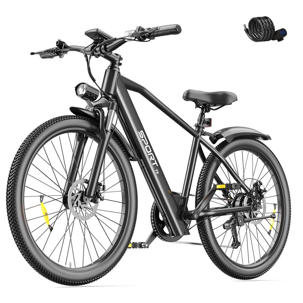 TOOFLY T8 Erwachsenen Elektrofahrrad Max. Geschwindigkeit 41 km/h 48V9.9Ah Akku Stadtwander E-Bike 26*1.95 Zoll Reifen Erwachsenen Elektrofahrrad