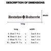 German culture car modification stickers, decorative car windows and rear windows, fun waterproof stickers