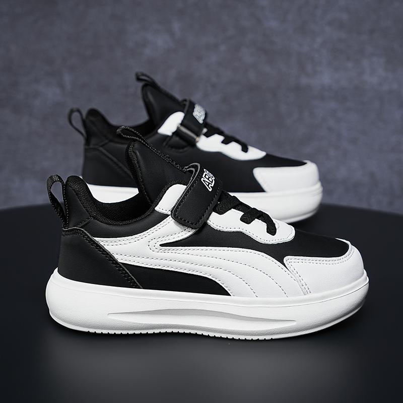 

Дитяче модне низьке дихаюче взуття для скейтбордингу. Діти, студенти, які займаються бігом. Спорт. Повсякденне життя. Хлопчики та дівчатка. Зручні кросівки. 39 чорний/білий