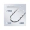 Square Beads Box Chain Pure Titanium 3/4mm Ornament Hip Hop Couple Necklace Necklace Stylish Fashion Men Trendy Amulet