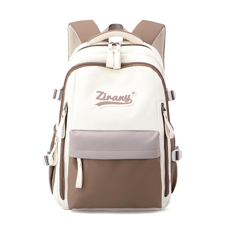 Student Japanese large-capacity backpack Girl simple and versatile schoolbags backpack Unisex polyester material school bags