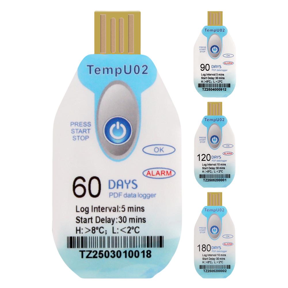 Temperature Data Logger USB Temp Record 18000 Data Capacity Temp Logger Thermometer Logger for Cold Chain Transp. Fruit Storage