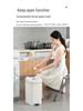 Silent Double-Open Trash Can with Foot Pedal for Kitchen and Bathroom