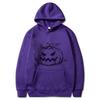 Halloween Autumn Winter Big Pumpkin Printed Hoodie Men's Fashion Warm Sweatshirt Casual Street Wear Warm Hoodie Gift