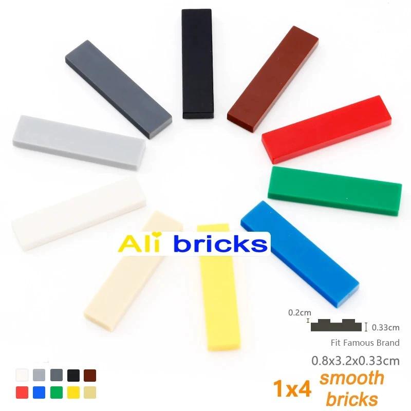 10PCS 2431 Tile 1x4 Construction Blocks MOC Bulk Parts Works With featuring Bricks designed for DIY Children Instructive Playthings Gifts