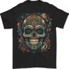 An Aztec Skull Mexico Unisexs TShirt 100 Cotton