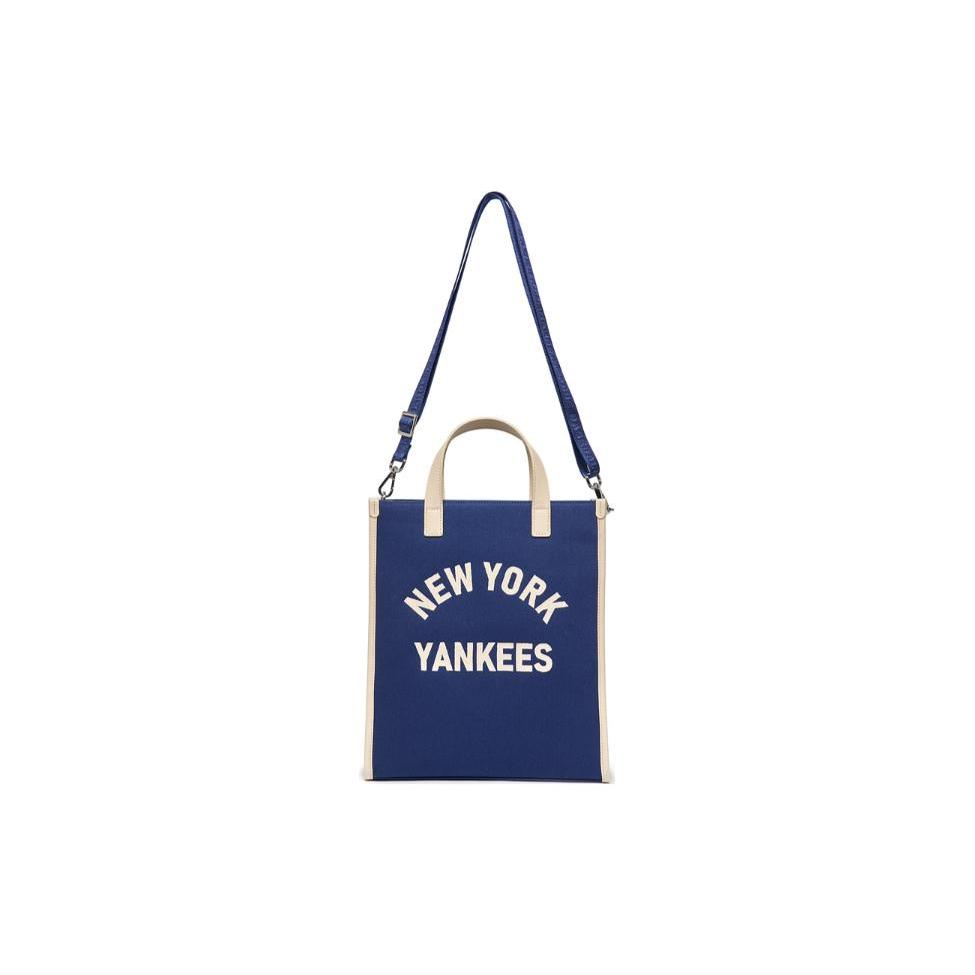 New MLB Nylon Tote Bag, Shopping Bag, Shoulder Bag, Crossbody Bag, Handbag Regular Unisex Blue 7ACRBV13N-50NYD