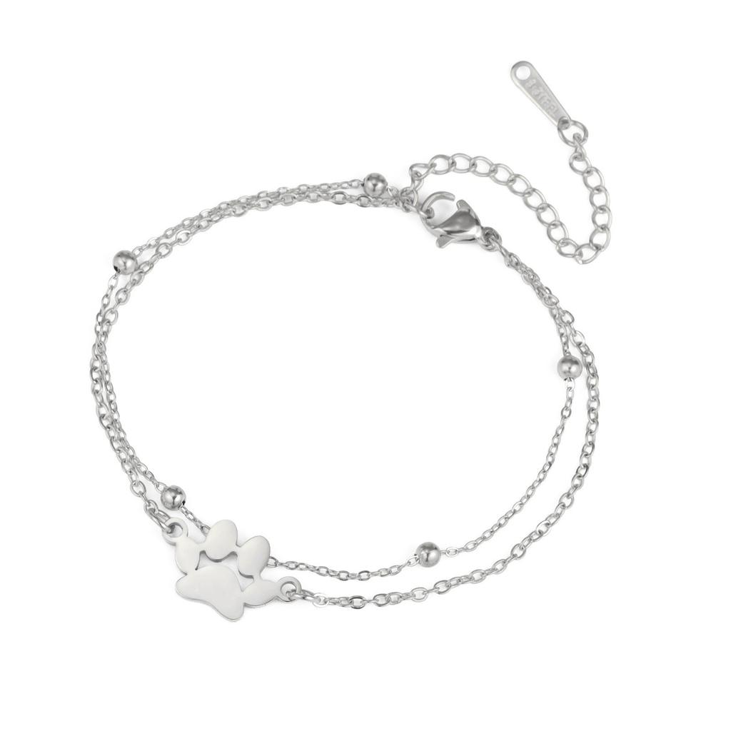 Pet Cat Dog Hip Hop Couple Bracelets Unisex Jewelry Valentine's Day Gift Accessories