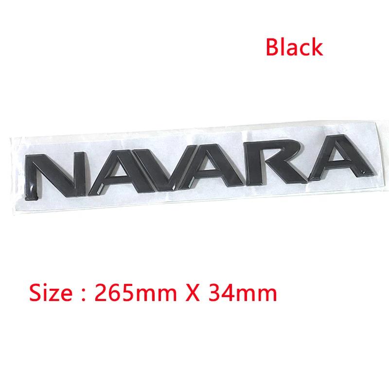 

1Pcs ABS Black Silver Car Letter Rear Trunk Decal For NAVARA Sticker Badge Labeling Auto Rear Trunk Exterior Styling Accessories 4XL