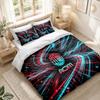 Bedding Set 1 Duvet Cover 2 Pillowcases AC Milan Print Bedroom Home Decoration