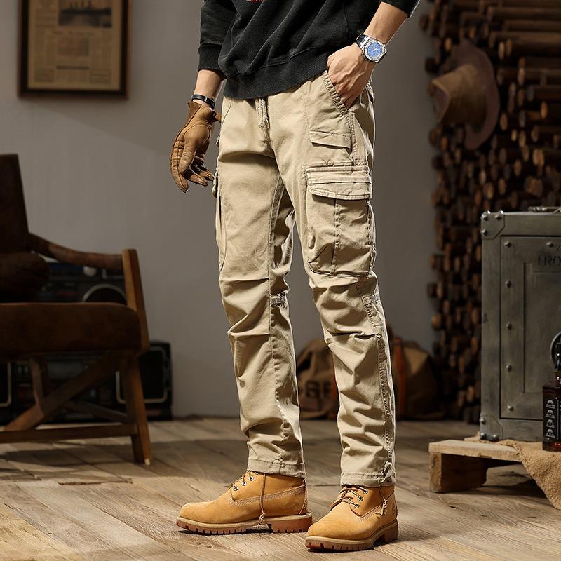 New men's overalls loose straight trousers casual pants trendy pants men's high-end sports outdoor men's clothing