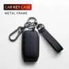For Geely Coolray X6 Atlas Monjaro Tugella Geometry C Emgrand Global Kulrey Hawk GX7 Okavango Leather Metal Car Key Case Cover